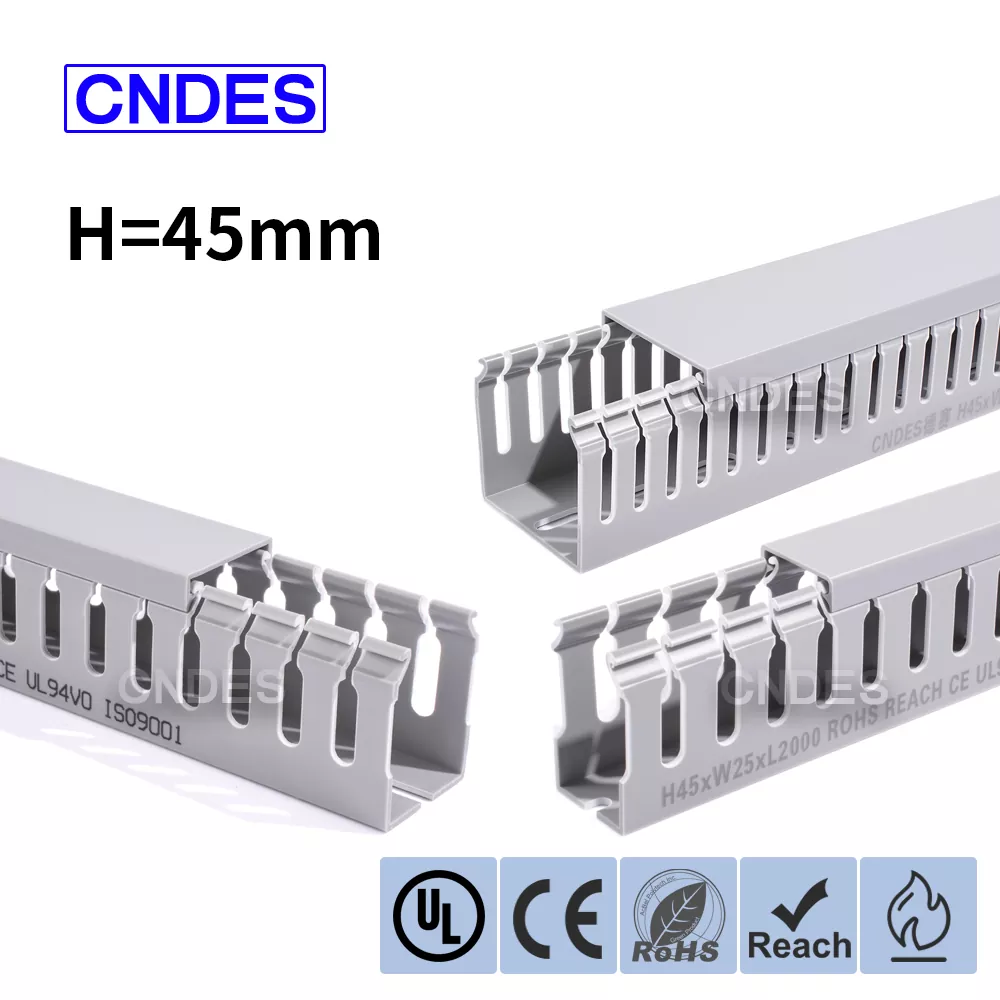 45 mm výška štrbinového krytu PVC vedenia