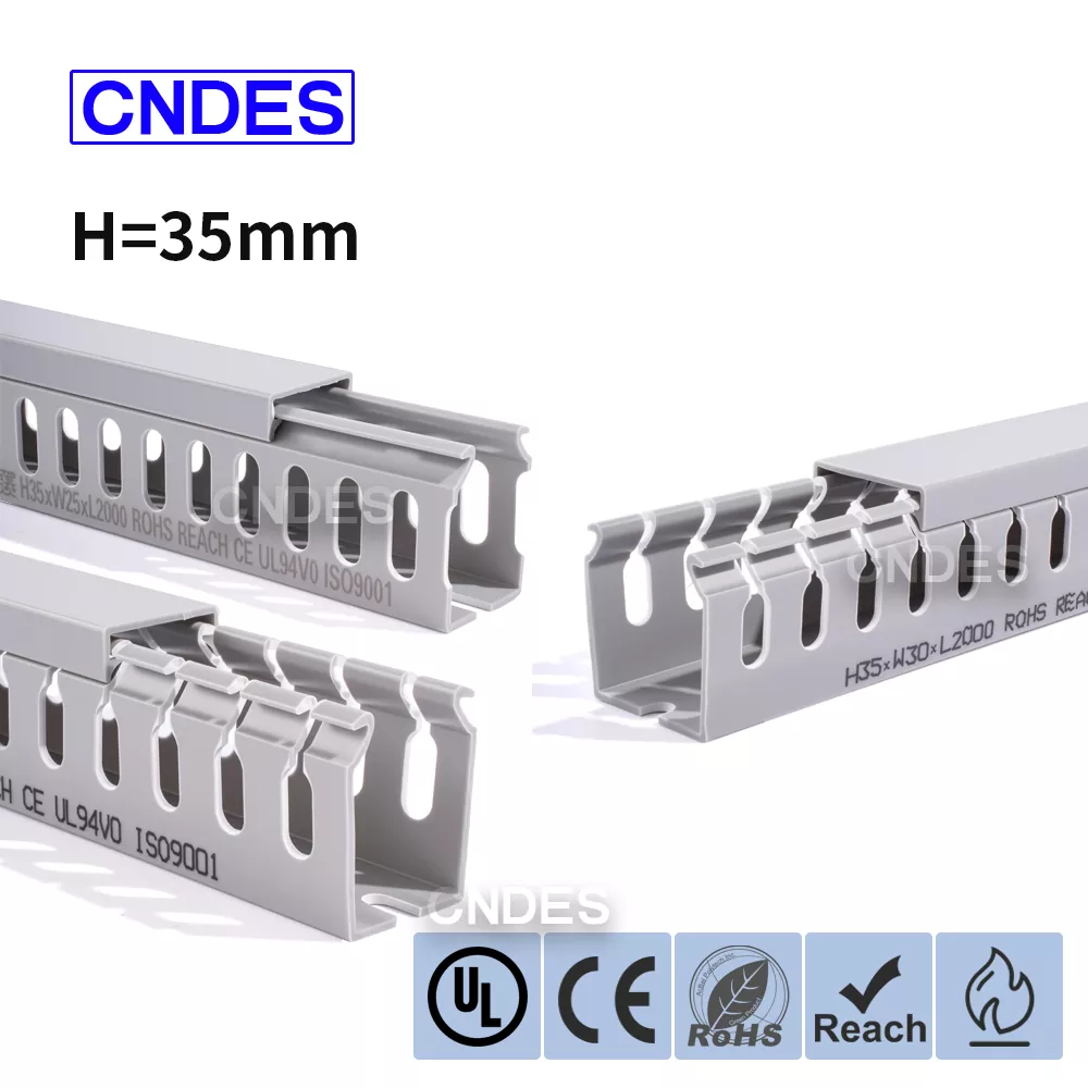 35 mm výška štrbinového PVC vedenia na vedenie drôtu